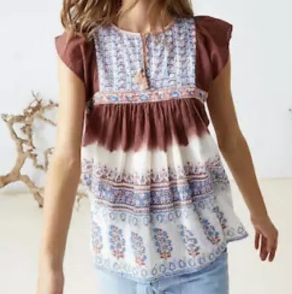 Ulla Johnson Dawn Blouse Dark Rose Size 6